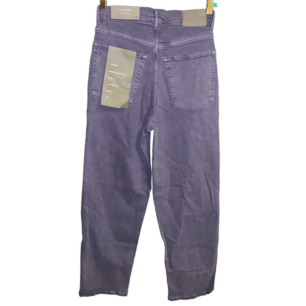 Everlane The Way-High jean in Achroma daybreak (purple tint) NWT size 27 Tall - Picture 7 of 14